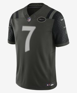 Alternative view of Justin Fields New York Jets Nike 2025 RIVALRIES Vapor Limited Jersey - Green