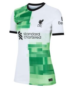 Alternative view of Wataru End¨­ Liverpool Nike Women's 2023/24 Away Stadium Replica Player Jersey?¨C White