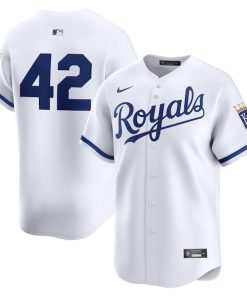 Kansas City Royals Nike 2024 Jackie Robinson Day Home Limited Jersey?¨C White