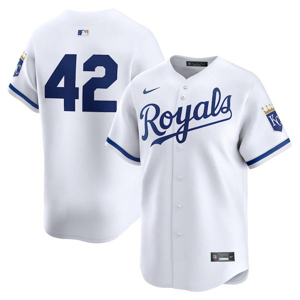 Kansas City Royals Nike 2024 Jackie Robinson Day Home Limited Jersey?ยจC White