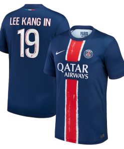 Lee Kang In Paris Saint-Germain Nike Youth 2024/25 Replica Player Jersey - Navy