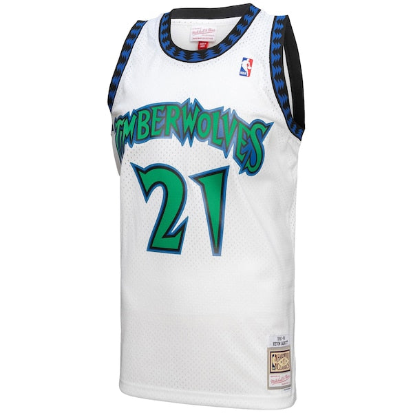 Kevin Garnett Minnesota Timberwolves 1997-98 Hardwood Classics Reload 3.0 Swingman Jersey - White - Image 2