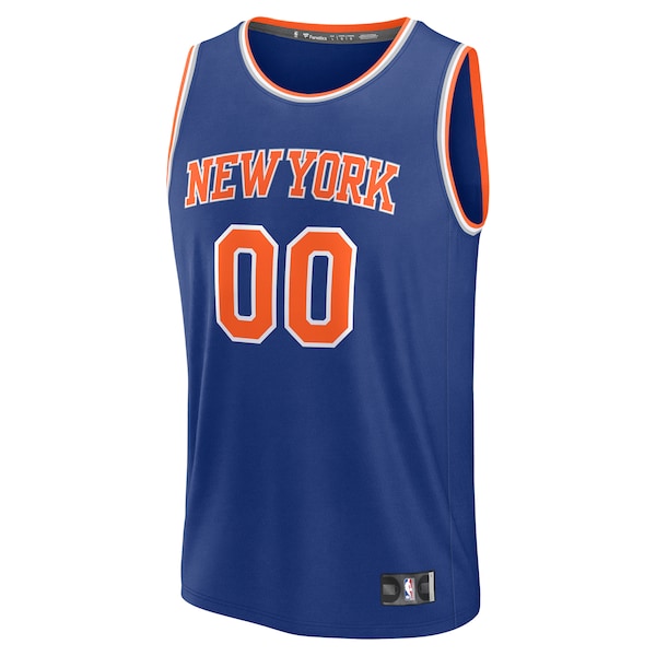 New York Knicks Custom Fast Break Jersey - Blue - Icon Edition - Image 3