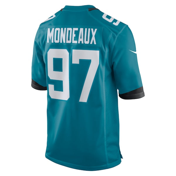 Henry Mondeaux Jacksonville Jaguars Nike Game Jersey - Teal - Image 3