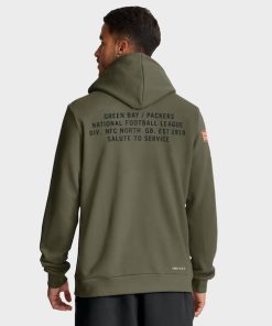 Alternative view of Green Bay Packers Nike 2025 Salute to Service Sideline Standard Issue Dri-FIT Hoodie - Olive