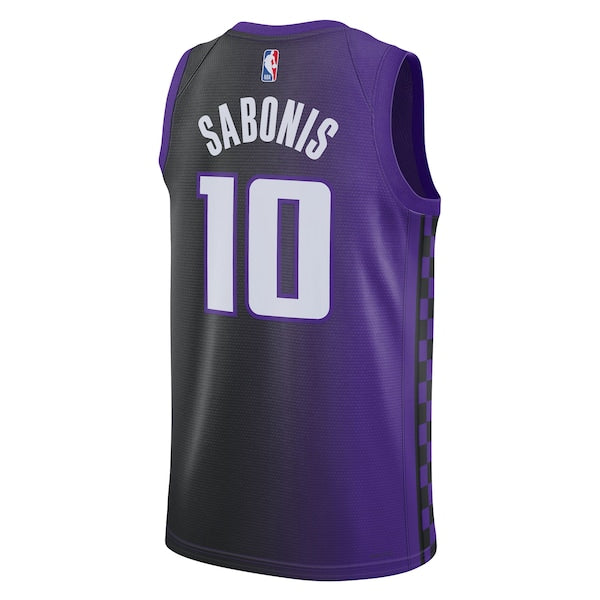Domantas Sabonis Sacramento Kings Jordan Brand Unisex Swingman Jersey - Statement Edition - Purple - Image 3