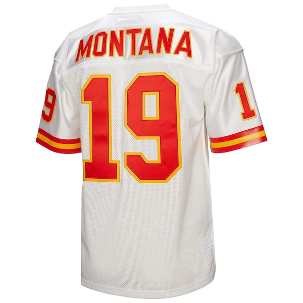 Joe Montana Kansas City Chiefs 1994 Authentic Throwback Retired Player Jersey - White - Image 3