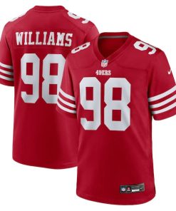 Mykel Williams San Francisco 49ers Nike Team Game Jersey -  Scarlet