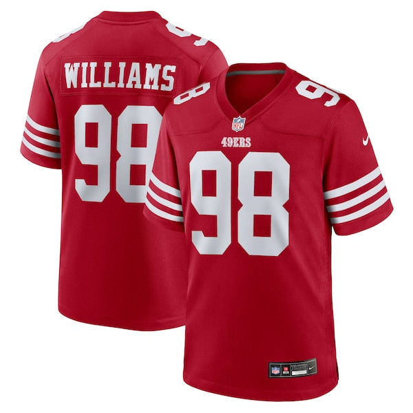 Mykel Williams San Francisco 49ers Nike Team Game Jersey - Scarlet