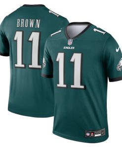 A.J. Brown Philadelphia Eagles Nike Legend Jersey - Midnight Green