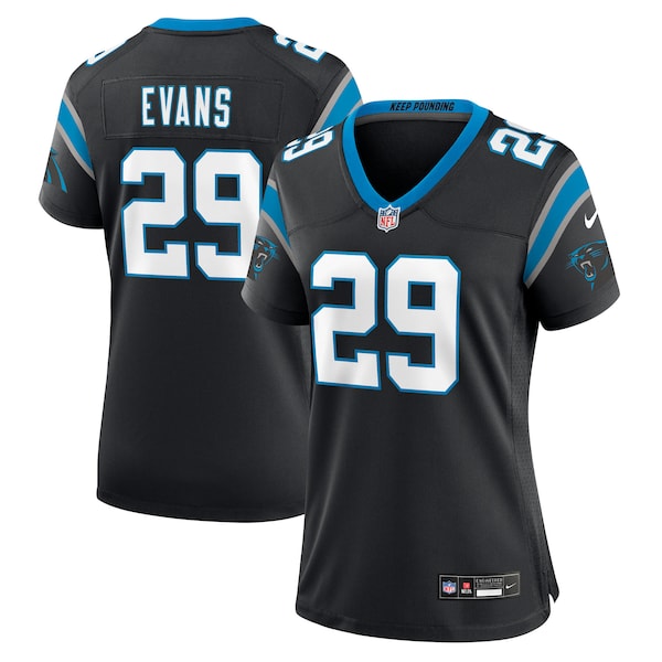 Akayleb Evans Carolina Panthers Nike Women's Team Game Jersey - Black