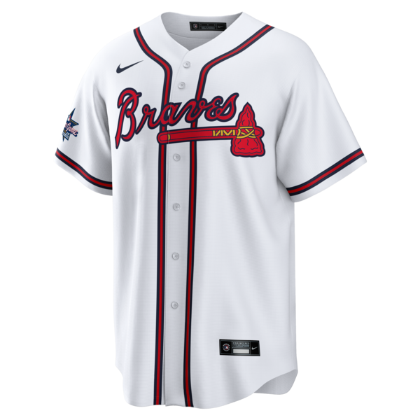 Deion Sanders Atlanta Braves Nike Home Retired Player Replica Jersey - White - Image 2