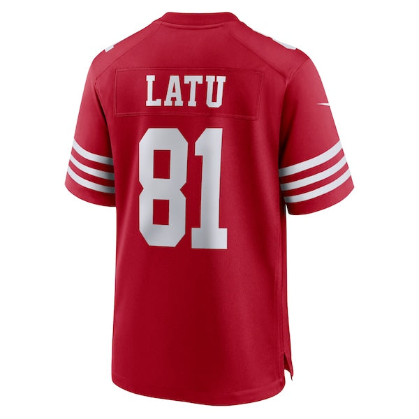Cameron Latu San Francisco 49ers Nike Team Game Jersey - Scarlet - Image 3