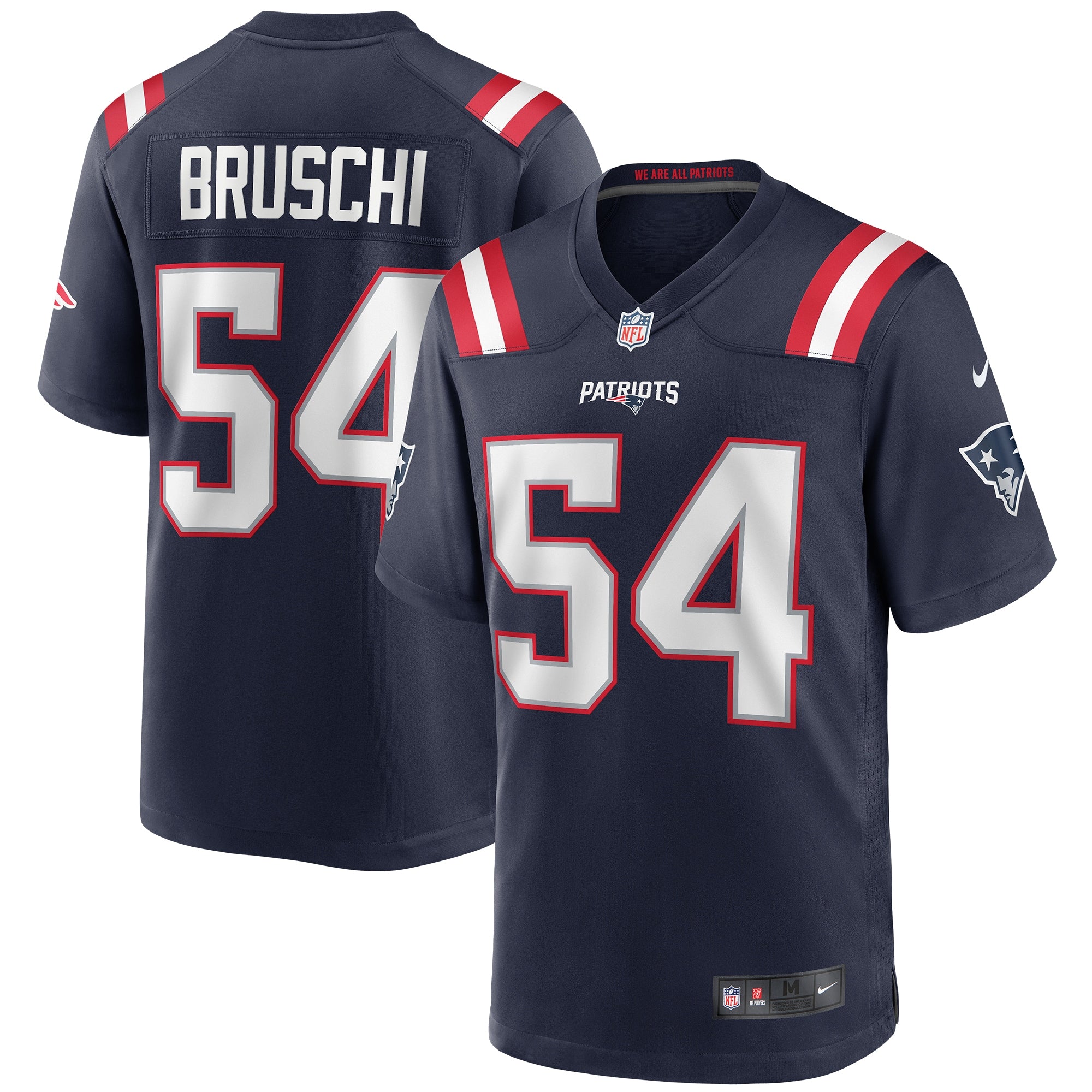 Tedy Bruschi New England Patriots Nike Retired Player Alternate Game Jersey - Red/Navy - Image 5