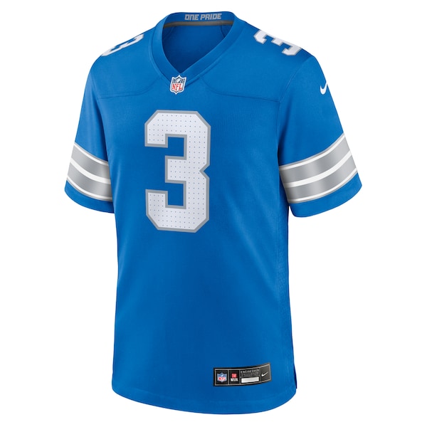 Jack Fox Detroit Lions Nike Team Game Jersey - Blue - Image 2