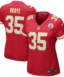 Christian Okoye Kansas City Chiefs Nike Women's Game Retired Player Jersey - Red