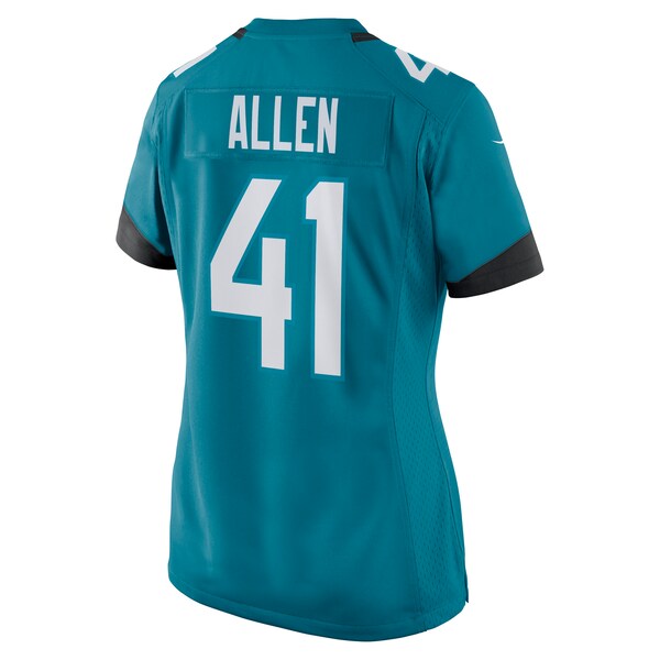 Josh Allen Jacksonville Jaguars Nike Women's Game Jersey - Teal - Image 3