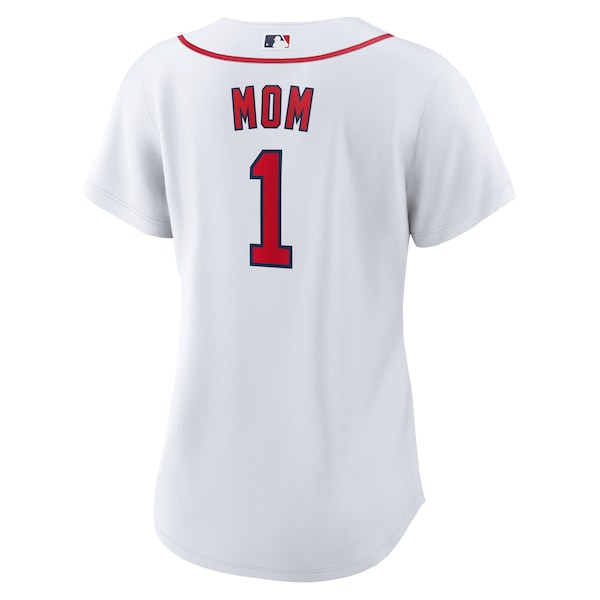 Boston Red Sox Nike Women's #1 Mom Home Replica Jersey - White - Image 3
