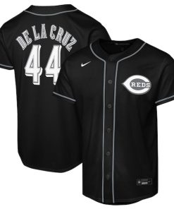 Elly De La Cruz Cincinnati Reds Nike  Youth Lights Out Replica Player Jersey - Black