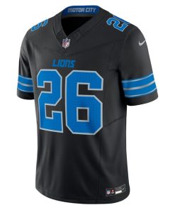 Alternative view of Jahmyr Gibbs Detroit Lions Nike 2nd Alternate Vapor F.U.S.E. Limited Jersey - Black