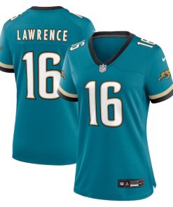 Trevor Lawrence Jacksonville Jaguars Nike Women's Prowler Throwback Game Jersey - Teal