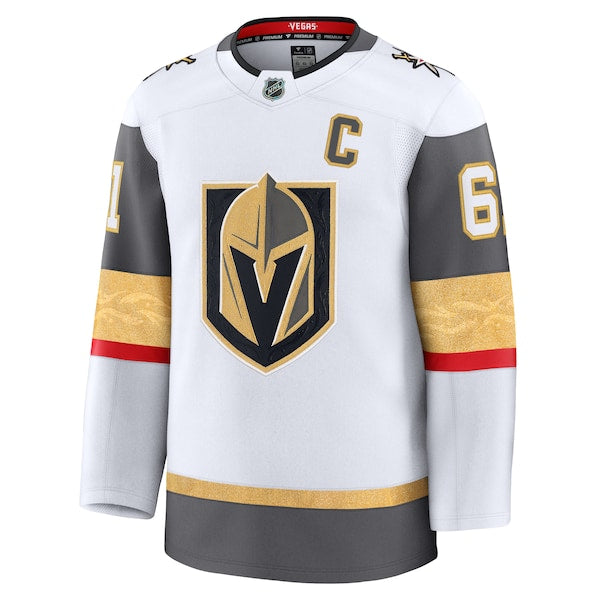 Mark Stone Vegas Golden Knights Away Premium Jersey - White/Gold/Gray - Image 3