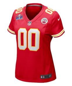 Alternative view of Kansas City Chiefs Nike Women's Super Bowl LVIII Patch Custom Game Jersey - Red