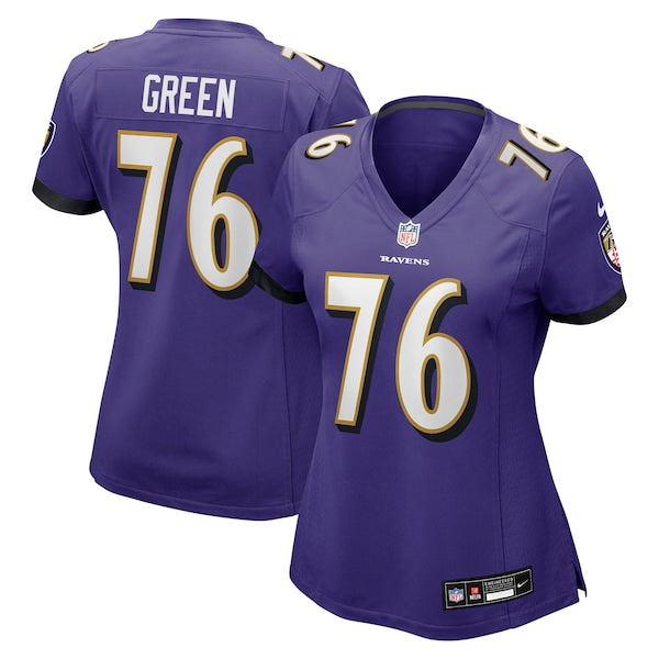 Kenyon Green Baltimore Ravens Nike Women's Team Game Jersey - Purple