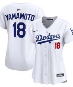 Yoshinobu Yamamoto Los Angeles Dodgers Nike Dri-FIT Home Limited Jersey - White