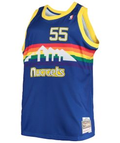 Alternative view of Dikembe Mutombo Denver Nuggets 1991/92 Big & Tall Hardwood Classics Swingman Jersey - Royal