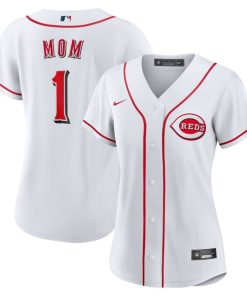 Cincinnati Reds Nike Women's #1 Mom Home Replica Jersey - White