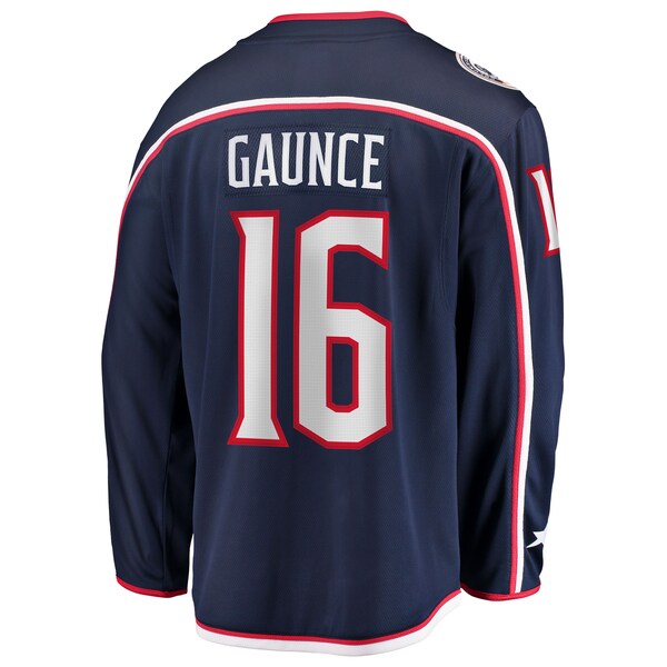 Brendan Gaunce Columbus Blue Jackets Home Breakaway Jersey - Navy - Image 3