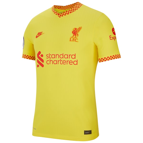 Liverpool Nike 2021/22 Third Vapor Match Jersey - Yellow - Image 2