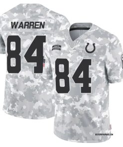 Tyler Warren Indianapolis Colts Nike 2024 Salute to Service Limited Jersey - Arctic Camo
