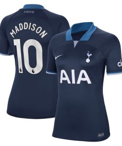 James Maddison Tottenham Hotspur Nike Women's 2023/24 Away Stadium Replica Player Jersey - Navy/Tan/White