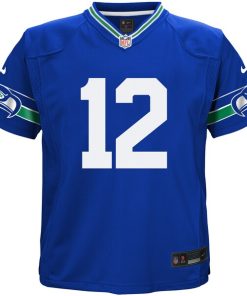 Alternative view of 12th Fan Seattle Seahawks Nike Preschool Alternate Game Jersey - Royal