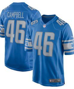 Jack Campbell Detroit Lions Nike 2023 NFL Draft First Round Pick Game Jersey - Blue