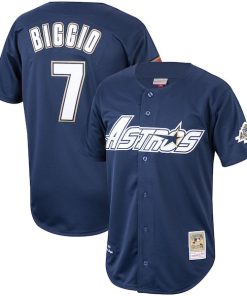 Craig Biggio Houston Astros Cooperstown Collection 1994 Authentic Jersey - Navy