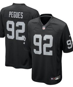 JJ Pegues Las Vegas Raiders Nike Team Game Jersey -  Black