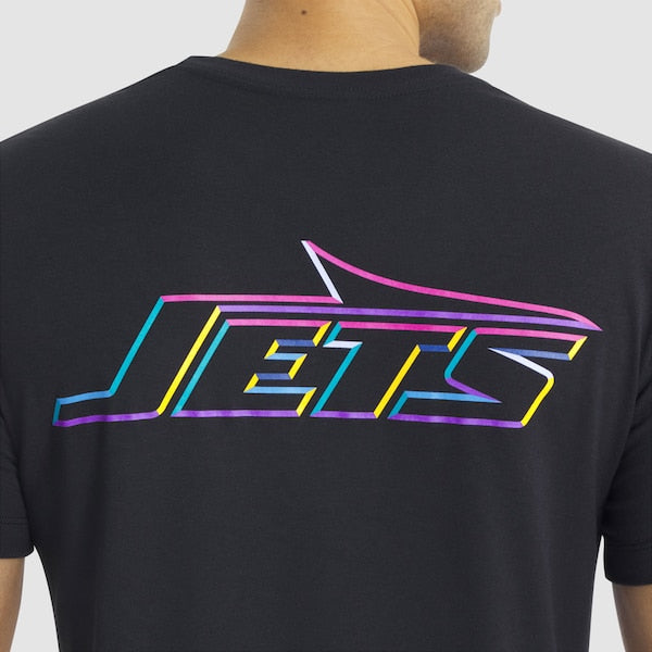New York Jets Nike 2025 NFL Crucial Catch Tri-Blend Dri-FIT T-Shirt - Black - Image 2