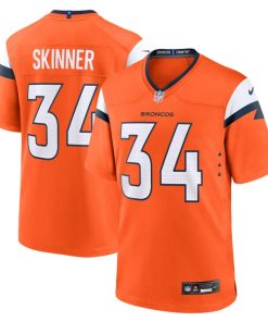 JL Skinner Denver Broncos Nike Team Game Jersey -  Orange