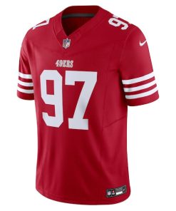 Alternative view of Nick Bosa San Francisco 49ers Nike Vapor F.U.S.E. Limited Jersey - Scarlet