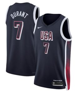Kevin Durant Men's USA Basketball Nike Unisex 2024 Swingman Player Jersey - Navy