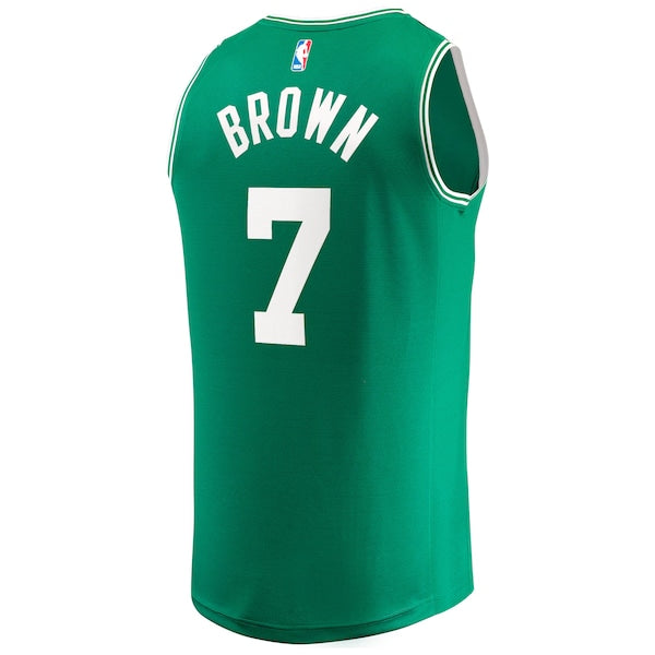 Jaylen Brown Boston Celtics 2024 NBA Finals Champions Fast Break Replica Player Jersey - Kelly Green - Icon Edition - Image 3