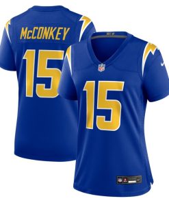 Ladd McConkey Los Angeles Chargers Nike Women's Alternate Game Jersey -  Royal/Navy/White