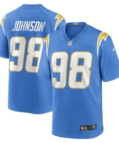 Austin Johnson Los Angeles Chargers Nike Game Player Jersey - Powder Blue
