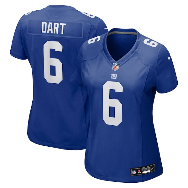 Jaxson Dart New York Giants Nike Women's Team Game Jersey - Royal