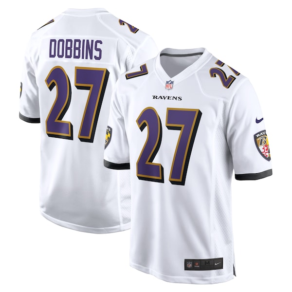 J.K. Dobbins Baltimore Ravens Nike Game Jersey - White - Image 2