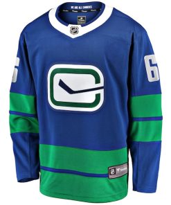 Alternative view of Brock Boeser Vancouver Canucks   Premier Breakaway Player Jersey - Blue