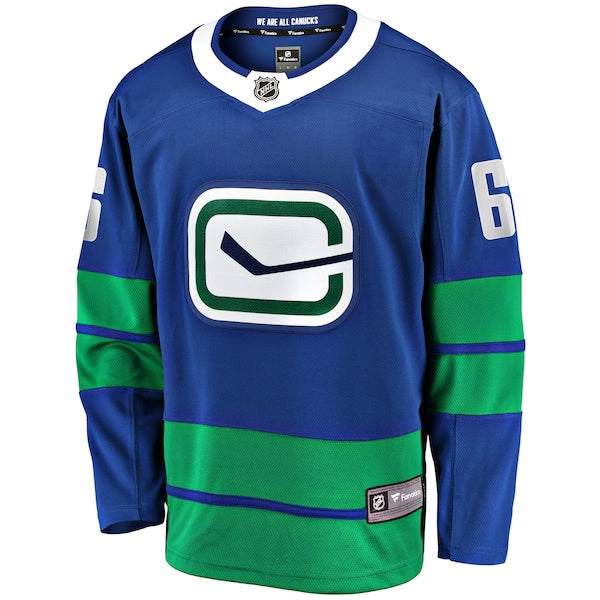 Brock Boeser Vancouver Canucks Premier Breakaway Player Jersey - Blue - Image 2